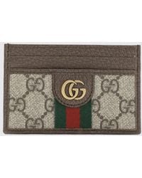 Gucci - Ophidia Gg Supreme Canvas Card Holder - Lyst