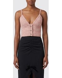 Alessandra Rich - Knitted Cropped Top - Lyst
