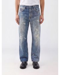 Our Legacy - Vaqueros De Pernera Ancha De Denim Con Diseño Trampantojo - Lyst