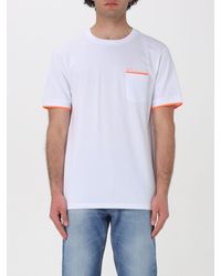 Sun 68 - T-shirt in piquet con logo - Lyst