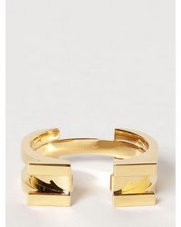 Elisabetta Franchi - Engraved Logo Bangle Bracelet - Lyst