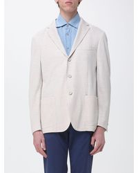 Eleventy - Single-Breasted Linen And Cotton Blazer - Lyst