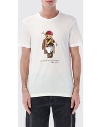 Polo Ralph Lauren - Cotton T-Shirt With Bear Print - Lyst