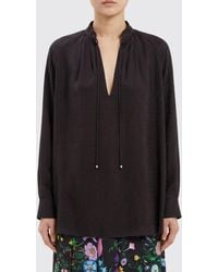 Gucci - Silk Blouse With Horsebit Print - Lyst