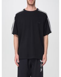 Y-3 - Lyocell Blend T-Shirt With Stripes And Logo - Lyst