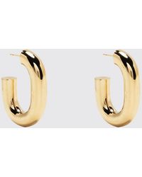 Rabanne - Pendientes De Aro Xl Link De Latón Con Cierre De Mariposa - Lyst