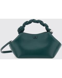 Ganni - Small Bou Vegan Leather Handbag With Braided Handle - Lyst