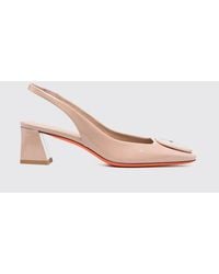 Santoni - Patent Leather Slingback Pumps - Lyst