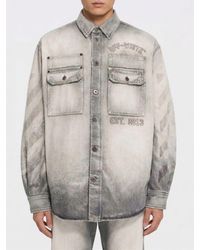 Off-White c/o Virgil Abloh - Casual Cotton Denim Shirt - Lyst
