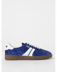 MSGM - Retro Sneakers In Glittery Fabric And Synthetic Leather - Lyst