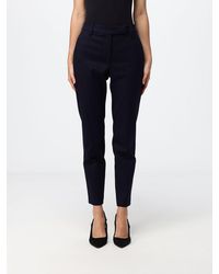 Brunello Cucinelli - Skinny Stretch Cotton Trousers With Off-Center Closure - Lyst