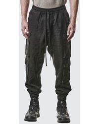 Thom Krom - Linen Cargo Pants - Lyst