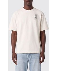 Jacquemus - Cotton T-Shirt With Contrast Logo And Dropped Shoulders - Lyst
