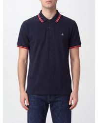 Vivienne Westwood - Orb Logo Cotton Polo With Contrast Tipping - Lyst