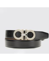 Ferragamo - Cinturón Gancini De Piel De Becerro - Lyst