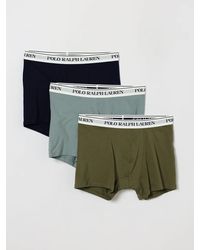 Polo Ralph Lauren - Set Of Three Stretch-Cotton Boxer Trunks With Logo Waistband - Lyst