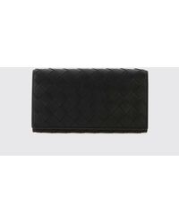 Bottega Veneta - Intrecciato Woven Calfskin Leather Bifold Wallet - Lyst