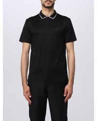 Emporio Armani - Polo Shirt In Lyocell Blend - Lyst