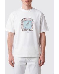 Drole de Monsieur - Graphic Print Pure Cotton T-Shirt With Lettering - Lyst