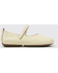 Camper - Right Nina Calfskin Mary Jane Flats With Hook-And-Loop Closure - Lyst