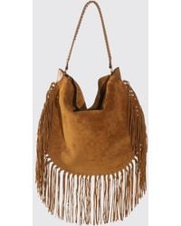Isabel Marant - Suede Shoulder Bag With Fringes - Lyst