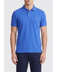 Polo Ralph Lauren - Basic Cotton Polo Shirt With Pony Logo - Lyst