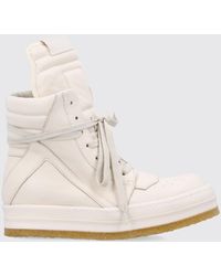 Rick Owens - Leder Schuhe Creep Geobasket - Lyst