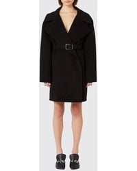 Sportmax - Virgin Wool Coat With Belt - Lyst