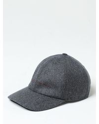 Brunello Cucinelli - Hat In Virgin Wool Felt With Embroidered Logo - Lyst