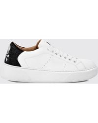 Philipp Plein - Low-Top Smooth Leather Sneakers With Skull Application And Rhinestones - Lyst