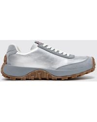 Camper - Drift Trail Leather And Suede Sneakers With Vibram Lug Sole - Lyst