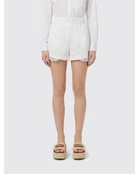 Versace - Pantalones Cortos De Chándal De Algodón Y Encaje - Lyst