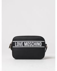 Love Moschino - Borsa in pelle sintetica con logo stampato - Lyst