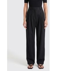 Nanushka - High-Waisted Wide-Leg Trousers - Lyst