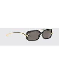 Bottega Veneta - Knot Rectangular Sunglasses - Lyst