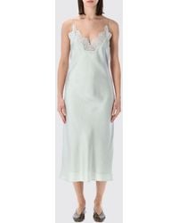 Rohe - Silk Slip Dress With Lace Inserts - Lyst