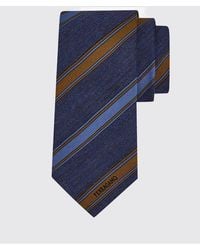 Ferragamo - Corbata De Rayas Bicolor En Pura Seda Jacquard - Lyst