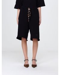DISCLAIMER - Cotton Jogging Shorts With Elasticated Drawstring Waist - Lyst