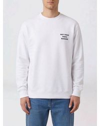Drole de Monsieur - Cotton Crewneck Sweatshirt With Logo - Lyst