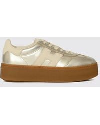 Hogan - Cool H698 Laminated Leather Platform Sneakers With Applied H Logo - Lyst
