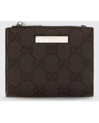 Gucci - Gg Monogram Jacquard Fabric Bifold Wallet - Lyst