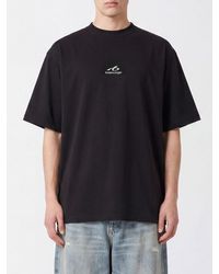 Balenciaga - Cotton T-Shirt With Contrasting Monogram Logo Print - Lyst