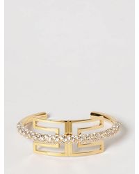 Elisabetta Franchi - Brass Bracelet With Set Rhinestones - Lyst