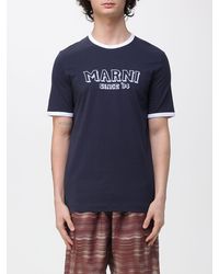 Marni - Cotton T-Shirt With Logo - Lyst