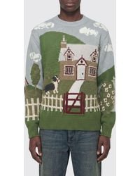 Junya Watanabe - Graphic Wool Blend Sweater - Lyst