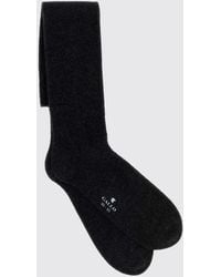 Gallo - Calf-High Stretch Cashmere-Blend Socks With Contrast Logo - Lyst