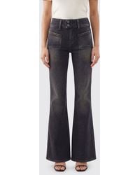 DIESEL - D-Hush Flared Cotton Denim Jeans - Lyst