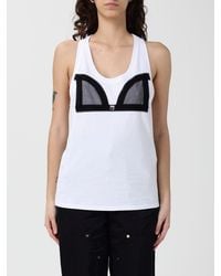 Elisabetta Franchi - Cotton Tank Top - Lyst