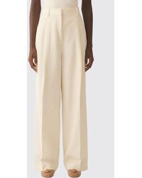 Fabiana Filippi - Virgin Wool Blend Wide-Leg Trousers - Lyst