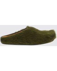 Marni - Calf Hair Sabot Mules With A Round Toe And Rubber Sole - Lyst